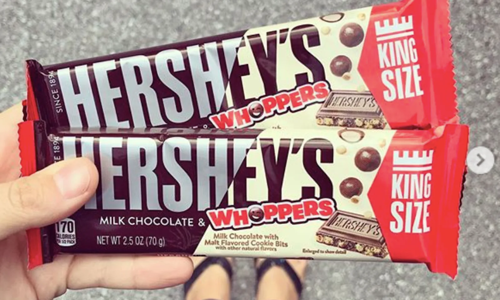 Whopper Shelf Hershey's Bars Full Of Whoppers Have Been Spotted On Shelves