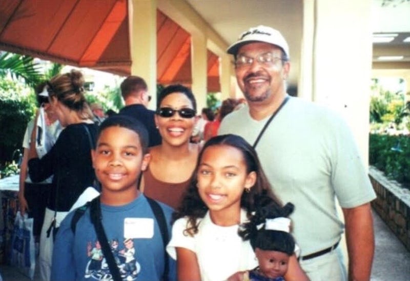 Logan Browning, star of 'Dear White People' and 'The Perfection' with her family