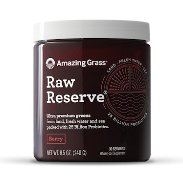 Amazing Grass Raw Reserve Green Superfood Powder, Berry, 30 Servings