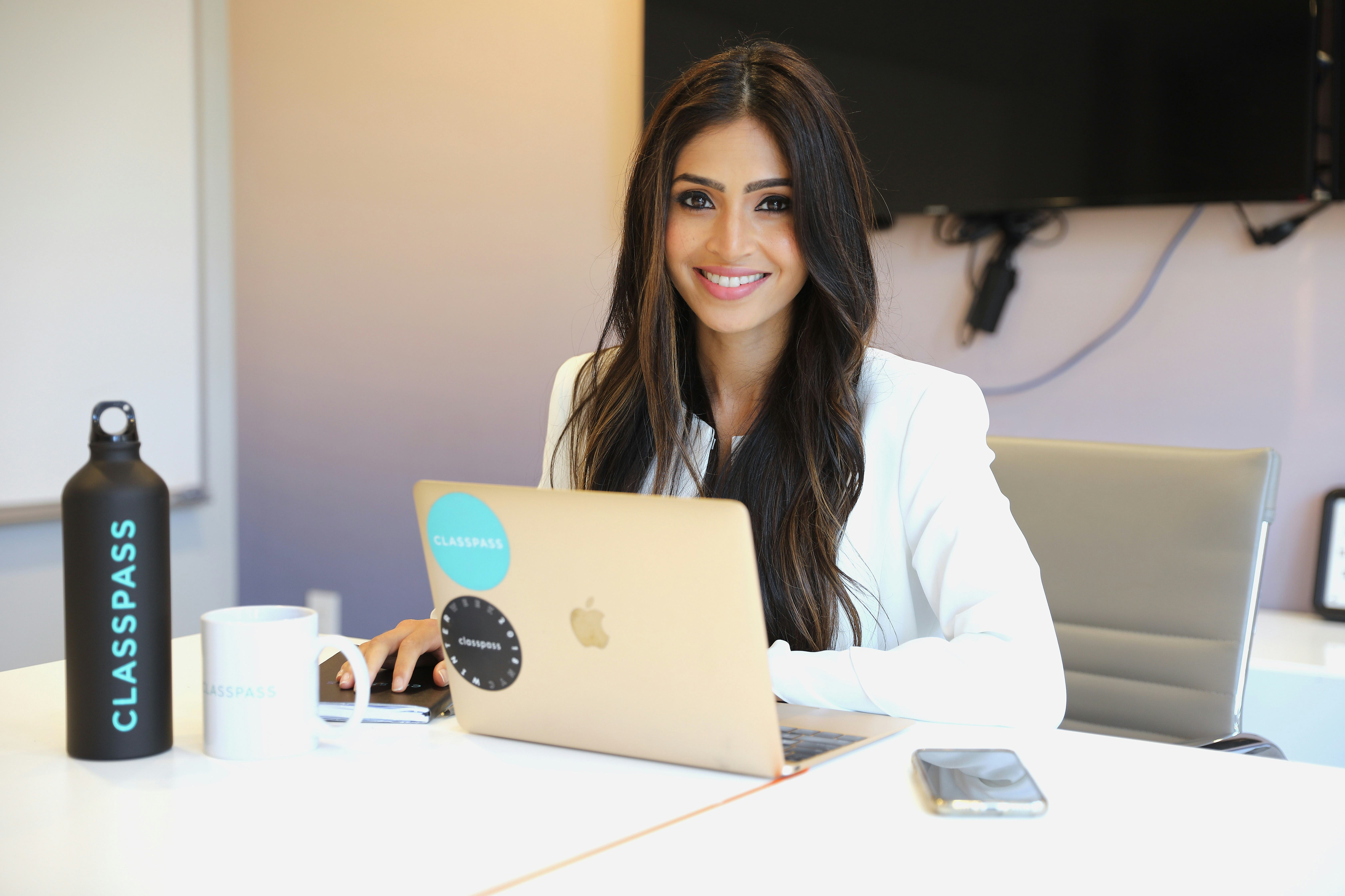 Payal Kadakia, Founder and Chairman of ClassPass, in the New York ClassPass Office 
