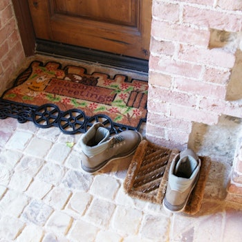 Rubber-Cal "Herringbone" Coir Boot Scraper Brush 