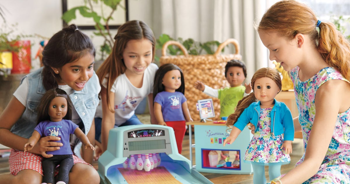Playing with american girl dolls sales