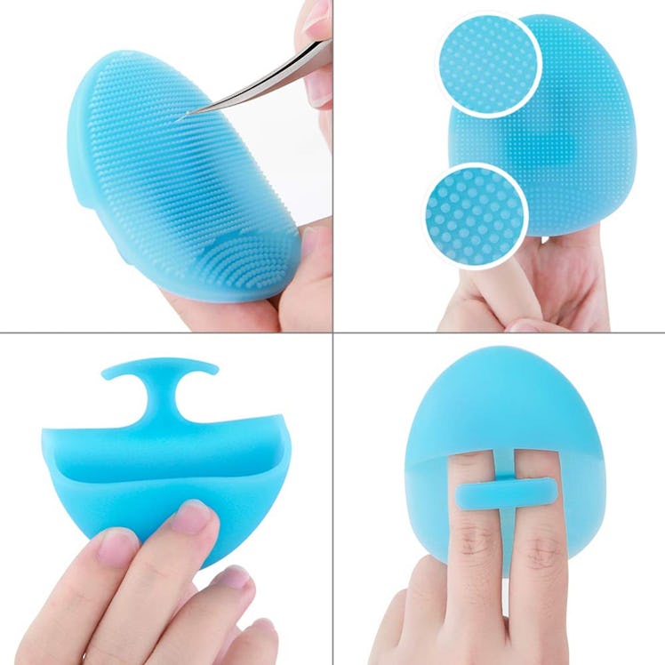 Super Soft Silicone Face Cleanser & Massager Brush (4-Pack)