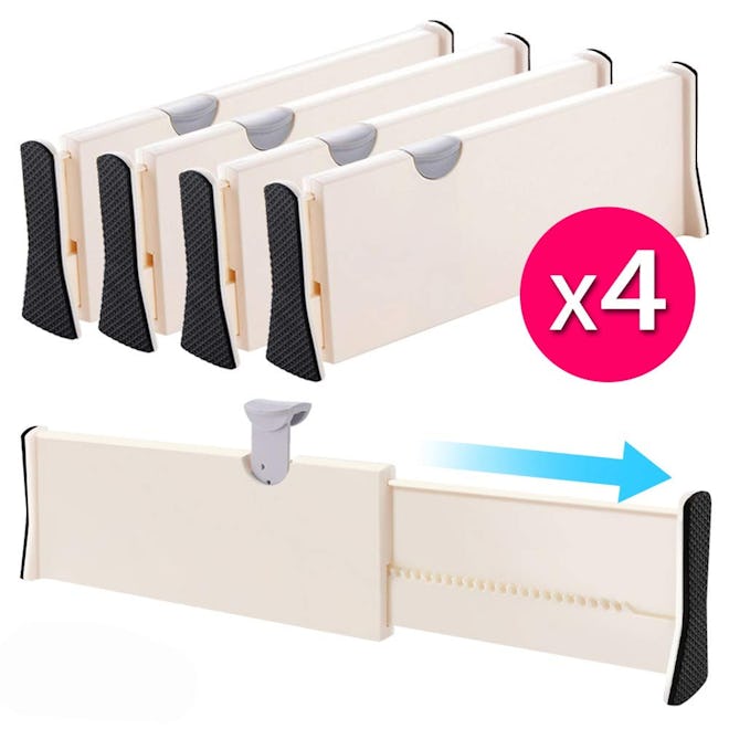 JONYJ Drawer Dividers (4-Pack)