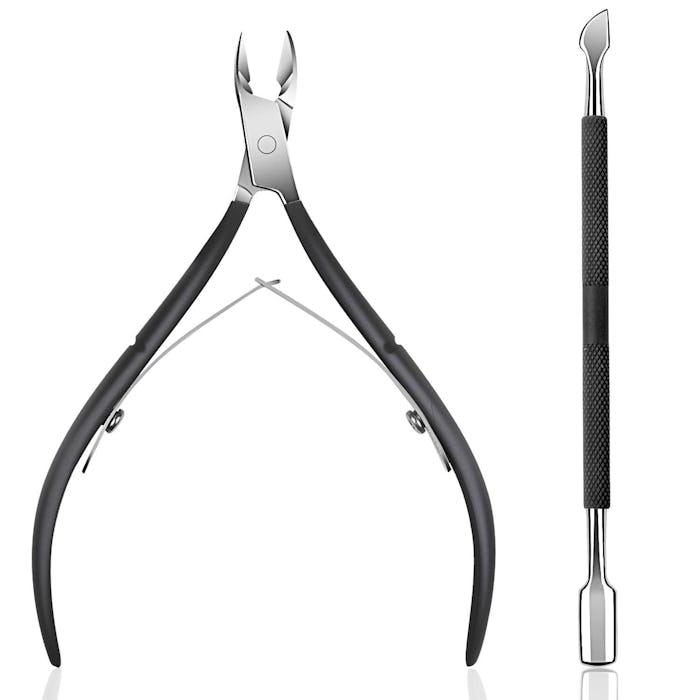 Cuticle Trimmer With Cuticle Pusher 