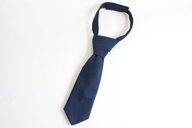 Plain Navy Boys necktie