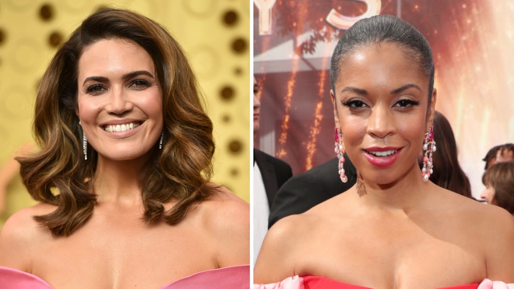 Mandy Moore S 2019 Emmys Dress Looks So Similar To Susan Kelechi Watson S