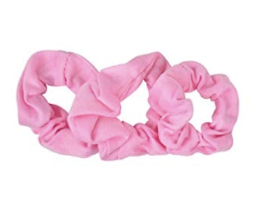 Motique Accessories Small Scrunchies Cotton Hair Bobble — Light Pink