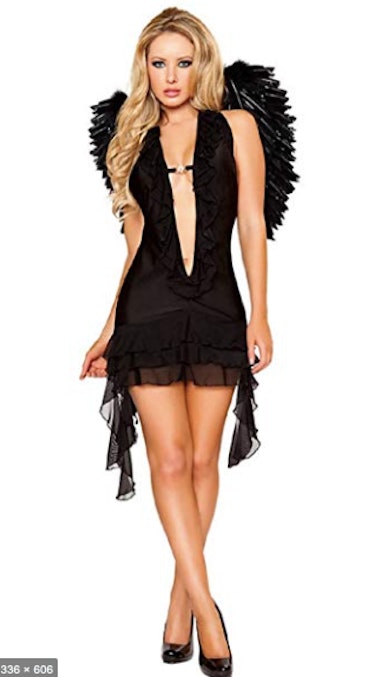 Women's Sexy Fallen Angel Queen Halloween Costume