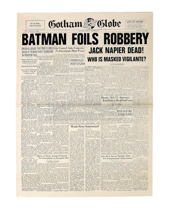 Batman Props and Costumes Up for Auction