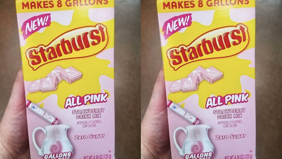 Starburst All Pink Strawberry Drink Mix Has Been Spotted On Shelves