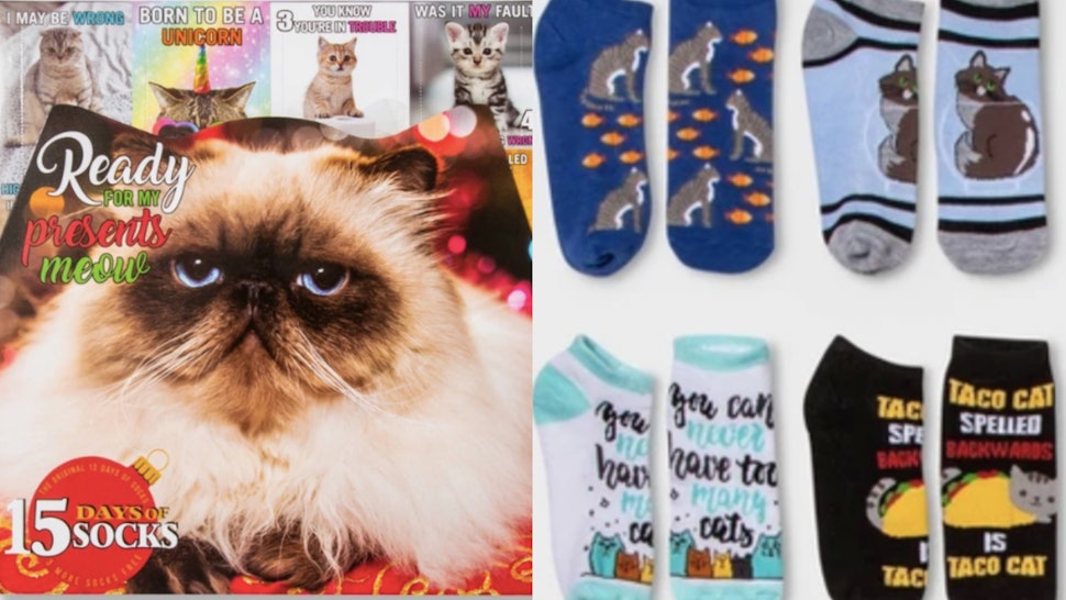 This Sock Advent Calendar For Cat Lovers Is 15 At Target