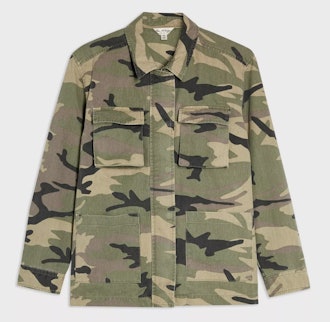Khaki Camouflage Shacket