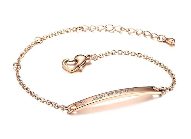 VNOX Medical Alert Jewelry Bracelet