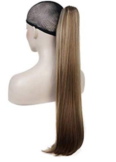 24" Long Straight Clip-In Ponytaill Extension