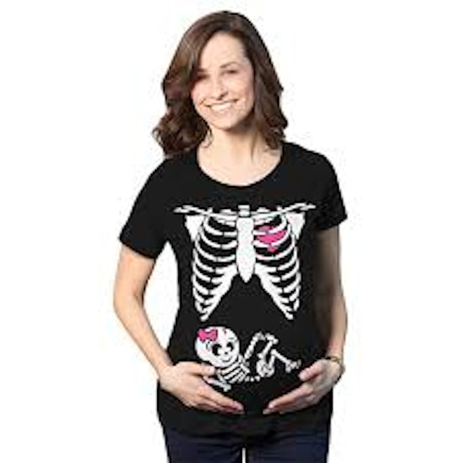 Maternity Skeleton Baby T- Shirt 