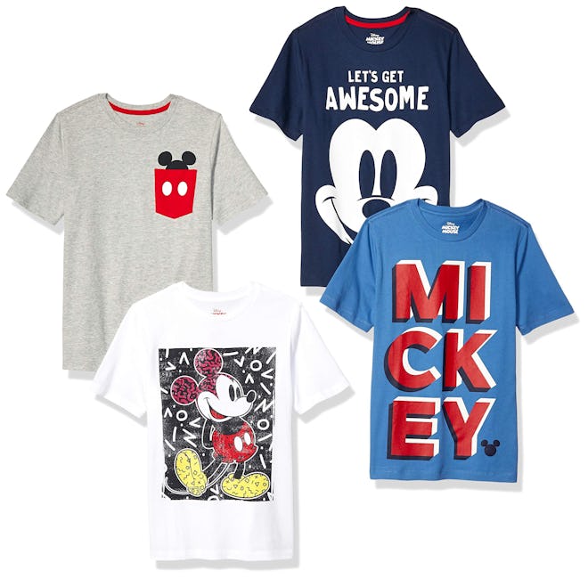 Spotted Zebra by Disney - Boys' Mickey Mouse 4-Pack Short-Sleeve T-Shirts