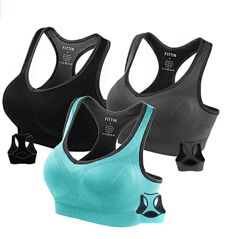 FITTIN 3-Pack Of  Racerback Sports Bras