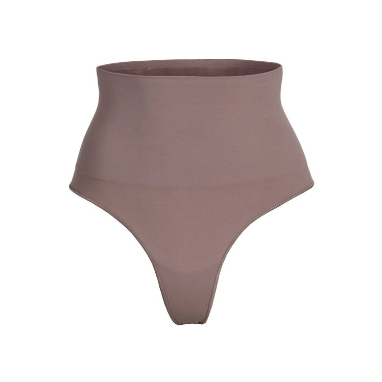 Core Control Thong in "Umber"