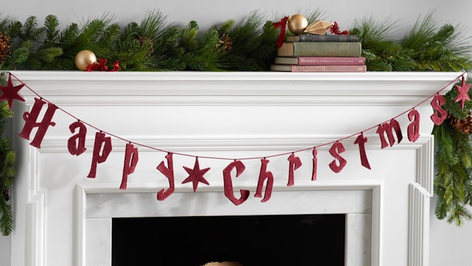 Pottery Barn S Harry Potter Christmas Decor Is As Festive As