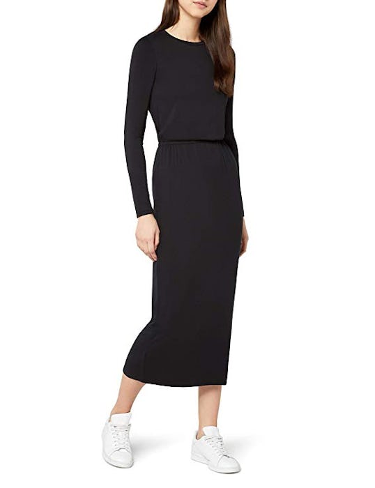 find. Elastic Waist Jersey Maxi Dress