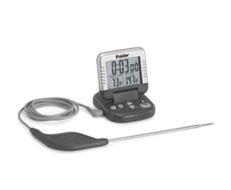 Polder THM-362-86 Oven Meat Thermometer With Heat-Resistant Probe & Digital Timer