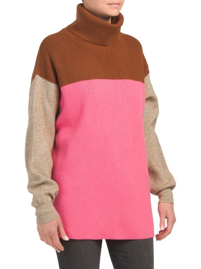 FREE PEOPLE Softly Structured Color Block Sweater