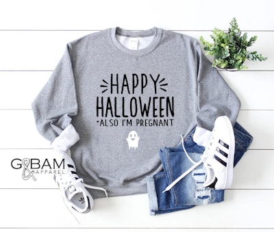 Pregnancy Announcement Halloween Shirt