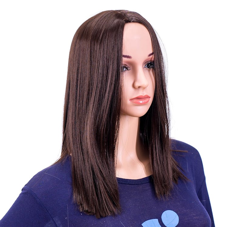 Middle Part Hair Wig Medium Length