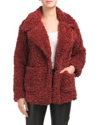 Me Jane Shaggy Lapel Coat (Sizes S-L)