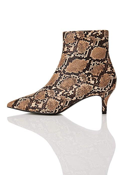 find. Kitten Heel Animal Print Ankle Boots