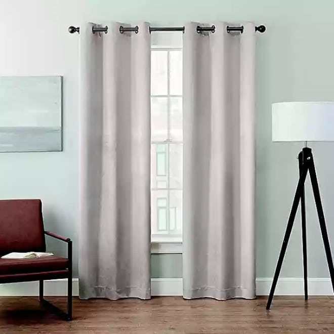 Brookstone® Velvet Blackout Grommet Window Curtain Panel Pair