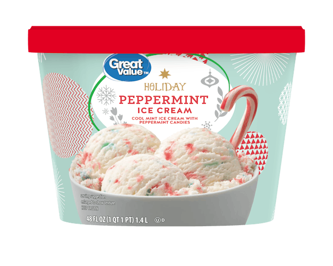 Great Value Holiday Peppermint Ice Cream