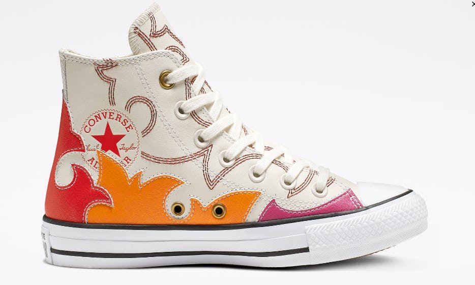white hot top converse