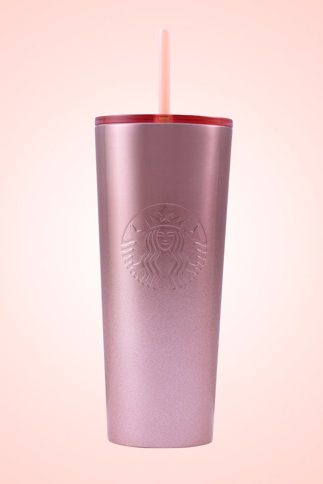 Glitter Gradient Pink Cold Cup