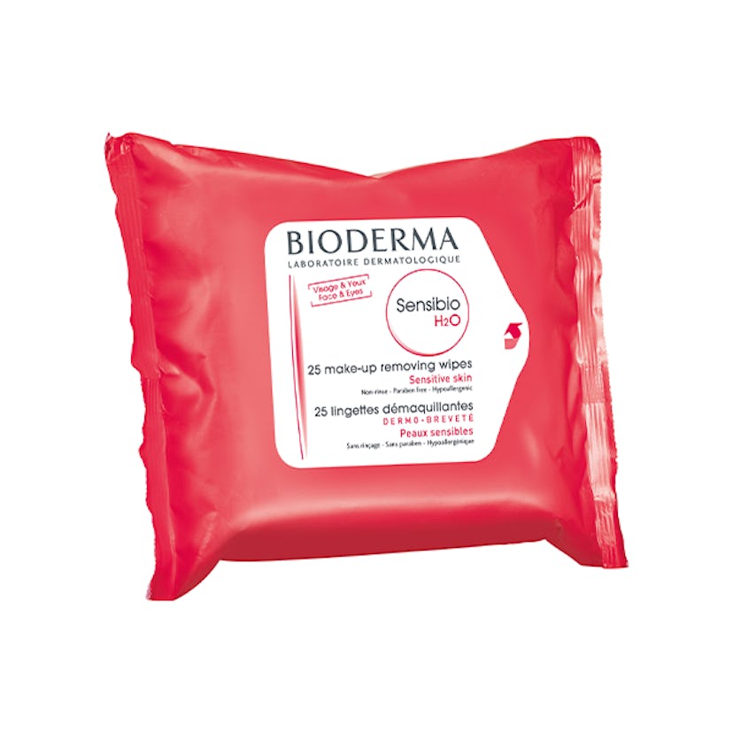 Bioderma Sensibio H2O Biodegradable Facial Cleansing and Make Up Remover Wipes for Face and Eyes - 2...