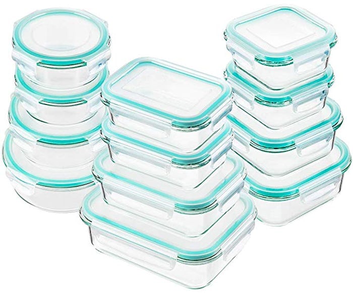Bayco Glass Food Storage Containers (Set of 24)