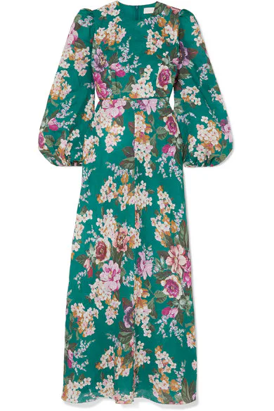 princess beatrice engagement dress Wore A $695 Floral For Her Photos chestnut Size:6 Alexis Dress / Blue Norman hartnell