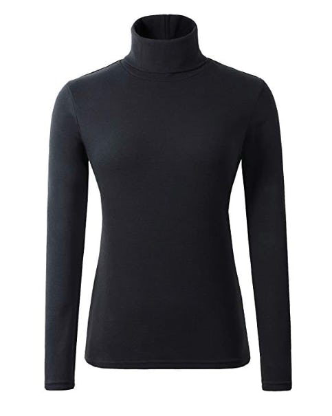 HieasyFit Soft Cotton Turtleneck Top
