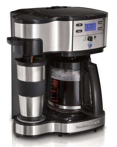 Single Serve Coffee Maker and Full 12 Cup Coffee Pot