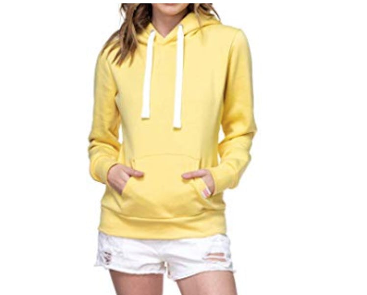 Urban Look Womens Active Long Sleeve Fleece Lined Fashion Hoodie 