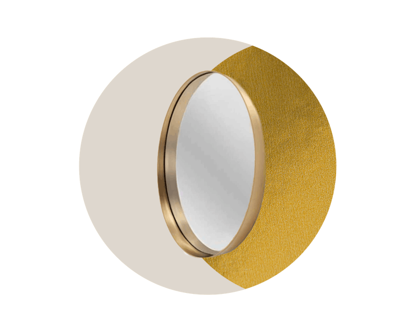Oval Metal Wall Mirror by Drew Barrymore Flower Home