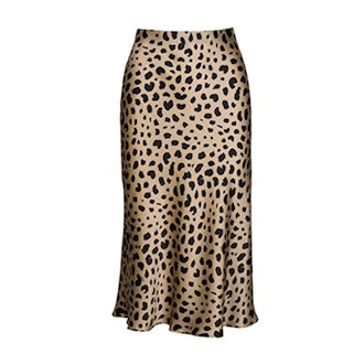 Pajamasea Leopard Midi Skirt