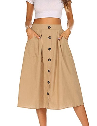Naggoo A-Line Midi Skirt