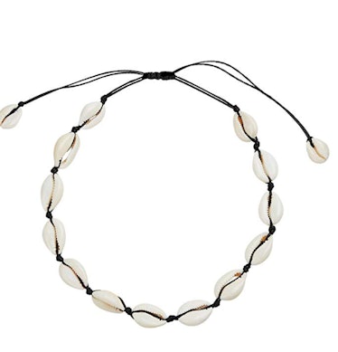 SXNK7 Natural Shell Necklace Choker for Women