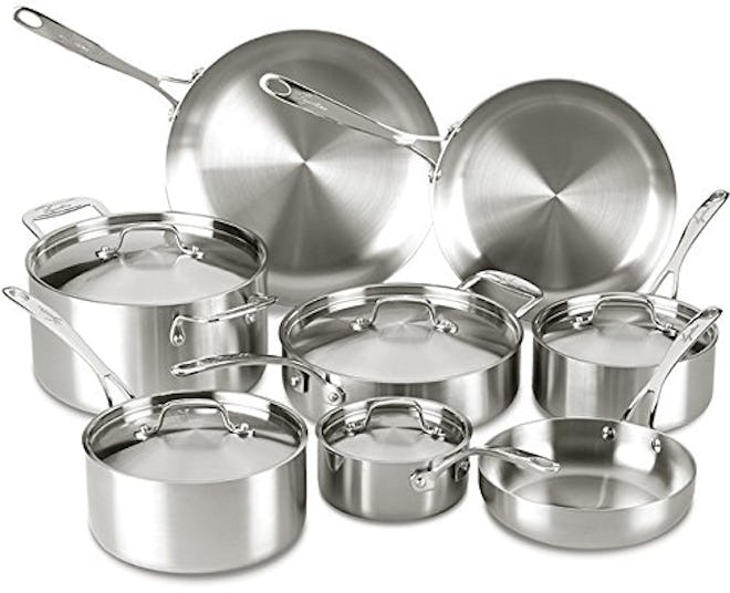 Lagostina 13-Piece Tri-Ply Stainless Steel Cookware Set