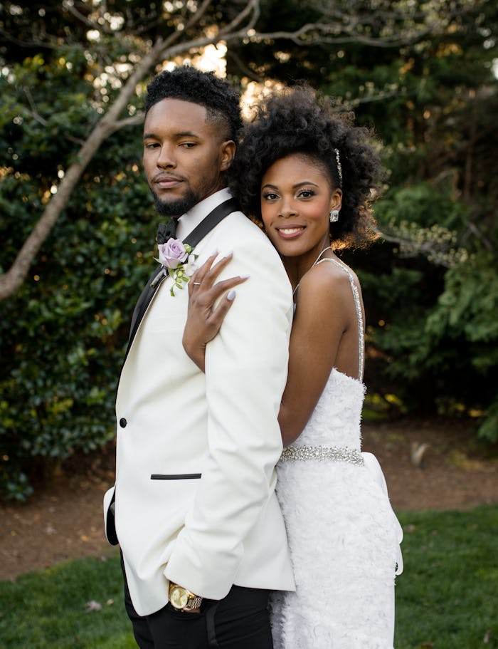 Keith and Iris posing together on 'Married at first Sight'