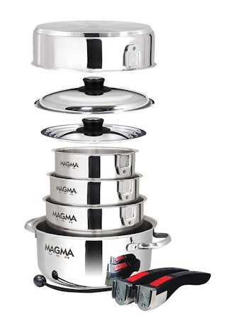 Magma Products 10-Piece Nesting Stainless Steel Cookware Set