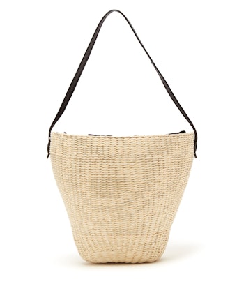 Woven Toquilla Straw Basket Bag