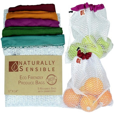 Naturally Sensible Eco Friendly Produce Bags (5 Pack)